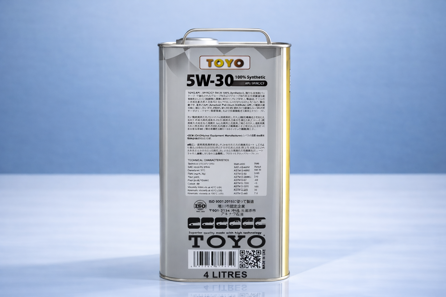 Toyo 5W-30 yağ konteyneri